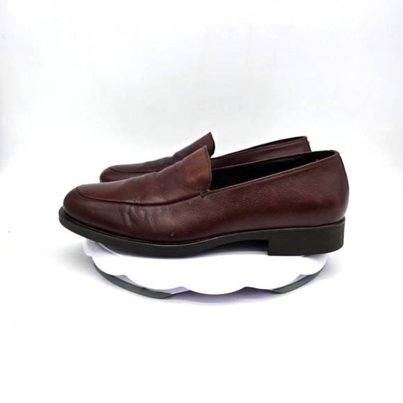 Via Spiga Dress Shoe Men's 11 Loafers Slip On Brown Made In Italy - Picture 1 of 10